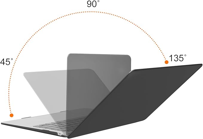MOSISO Compatible with MacBook Air 13 inch Case M1 Chip 2021-2018 Release A2337 A2179 A1932, Plastic Hard Shell&Keyboard Cover&Screen Film&Storage Bag for MacBook Air 13.3 inch Case, Space Gray