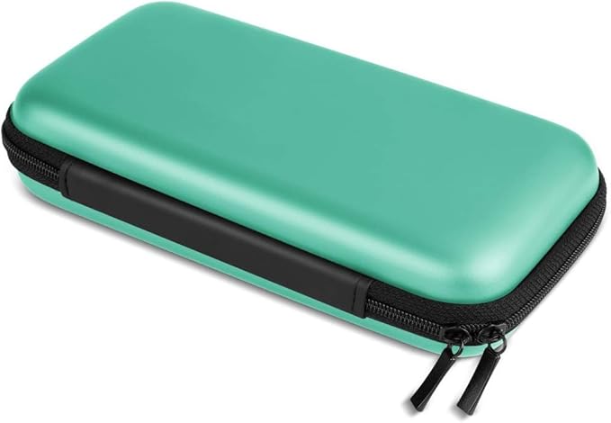 iMangoo Travel Essential Electronics Organizer Charger Case, Shockproof Dual Zipper Power Bank Cables Tech Accessories Pouch Purse, Men & Women Travel Must Have Storage Bag, 6.5x3.2x1 inch Mint