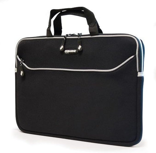 Mobile Edge Black SlipSuit, Cushioned EVA Laptop Sleeve w/Handle, 15.6 Inch to 16 Inch Screens, Large Zippered Exterior Pocket, Water-Resistant, MESS1-16