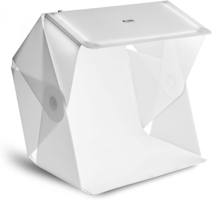Foldio3-25Inch Product Photography Light Box, 65W High Powered Dimmable LED Light, CRI 98+, Foldable, White PP & Black Flocking Background Included, All-in-One Photo Studio Lightbox by ORANGEMONKIE