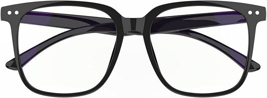 Oversized Square Blue Light Blocking Glasses for Women and Men - Gaming & Computer Anti-Fatigue