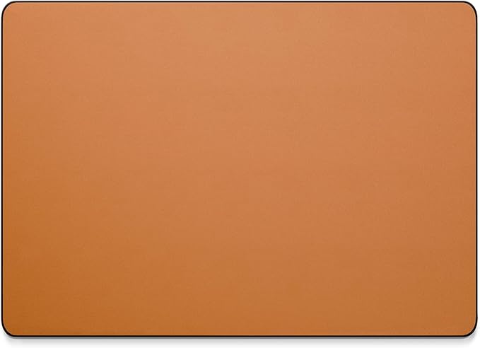 Jotsome Leather Desk Pad Mat, Non-Slip Desk Blotter Pad - Desk Protector for Office, Home, Lap Desk, Laptop, and Desktop (Tan, 17" x 12")