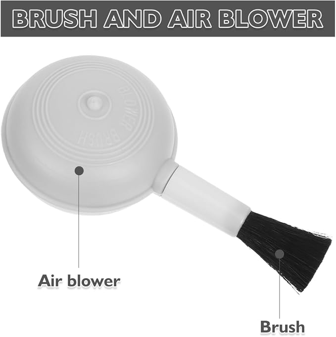 8Pcs Blower Brush Dust Cleaner Air Dust Blower and Soft Brush Camera Cleaning Kit for Digital Camera Lenses LCD Screens Cleaning Keyboards Mobile Phones Photography - Image 5