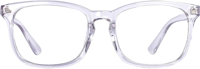 MAXJULI Blue Light Blocking Glasses,Computer Reading/Gaming/TV/Phones Glasses for Women Men(Transparent)