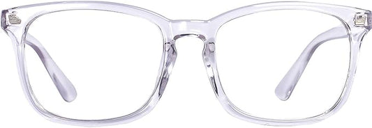 MAXJULI Blue Light Blocking Glasses,Computer Reading/Gaming/TV/Phones Glasses for Women Men(Transparent)