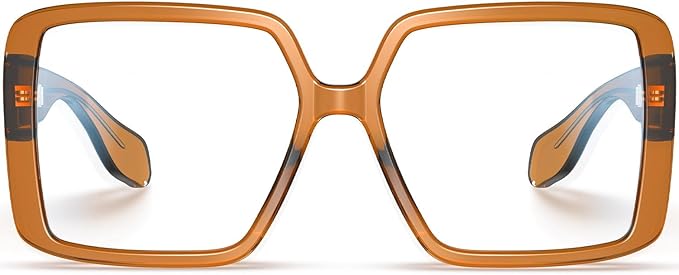 VISOONE Oversized TR90 Blue Light Blocking Glasses Fashion Accessories Non Prescription for Women Harvard