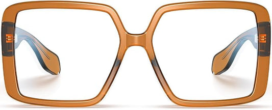 VISOONE Oversized TR90 Blue Light Blocking Glasses Fashion Accessories Non Prescription for Women Harvard