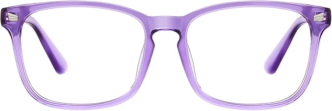 TIJN Blue Light Blocking Glasses for Women Men Square Frame Nerd Eyeglasses Anti Blue Ray Computer Screen Glasses