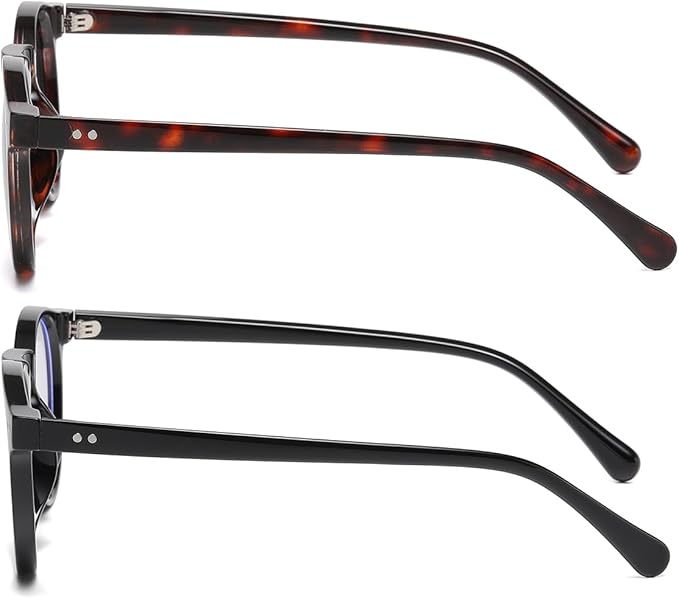JOVAKIT Round Blue Light Glasses for Women Men Fashion Retro 90s Small Frame Computer Eyeglasses Anti Eyestrain