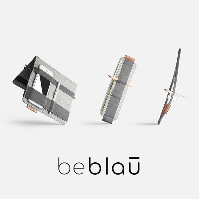 Beblau FOLD Portable TECH Organizer attachable to your Devices | Desk Sleeve | Gadget case | Working from Home Essentials | Laptop accessories | Backpack Insert | Portfolio |