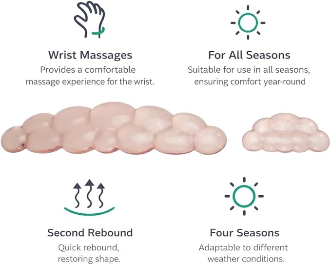 Ultimate Cute Ergonomic Wrist Rest – Instant Relief, Cloud-Like Comfort, Premium Silicone & TPU, Ultra-Soft, Durable, Gift-Boxed for Office, Study, Gaming & More