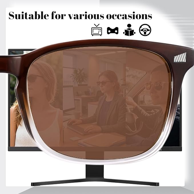 Polarized Sunglasses for Women Men, Night Driving Glasses Anti Glare Yellow Lens UV 400 for Day Night Use