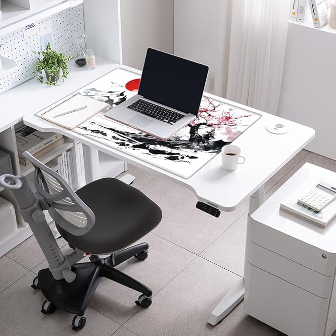 Gaming Mouse Pad 36x24 Desk Mat Large Mousepad Cherry Blossom Desk Pad Big Computer Mat Extended Mouse Mat Non Slip for Women Work Home