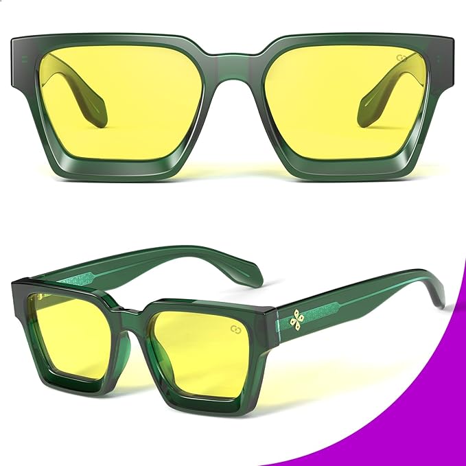 VISOONE Gamer Glasses Professional Blue Light Filter with Anti-Fatigue and Anti-Glare for Men and Women RIVER