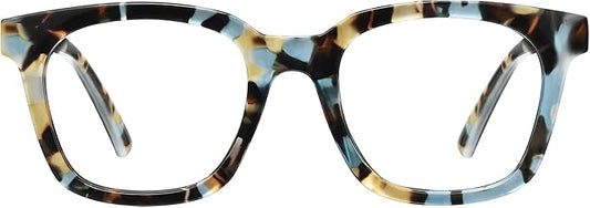 Blue Light Blocking Glasses for Women Men,Oversize Fashion Squre Anti Eyestrain Glasses for Gaming/Reading/TV