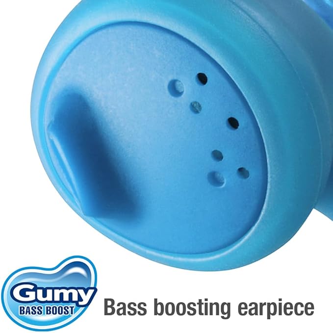 JVC Basic Gumy Earbuds Blue, Model Number: HA-F160-A, 3