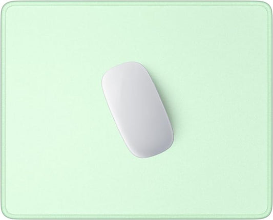 Hsurbtra Mouse Pad, Premium-Textured Square Mousepad 10.2 x 8.3 Inch, Stitched Edge Anti-Slip Waterproof Rubber Pretty Cute Computer Mat for Office Gaming Laptop Women Kids Lake Green