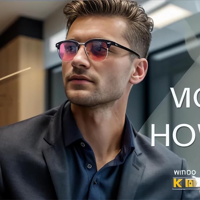 Half frame Retro Semi Rimless Clear Lens Glasses Blue Blocking Eyewear For Men Women (4 Pack Reading 3.0 X)