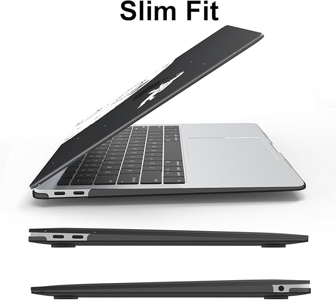 AKIT Compatible with MacBook Air 13 Inch Case M1 2022 2021 2020 2019 2018 A2337 A2179 A1932, Unique Pattern Hard Shell Laptop Case+Screen Protector+Keyboard Cover for MacBook Air 13.3 Inch, Astronaut