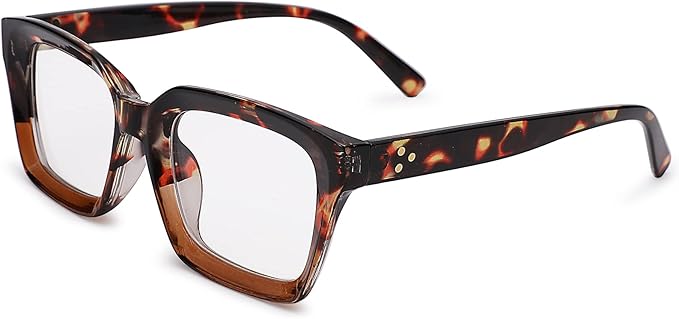 COASION Blue Light Blocking Eyeglasses Classic Thick Square Rim Frame Eyewear for Women Men