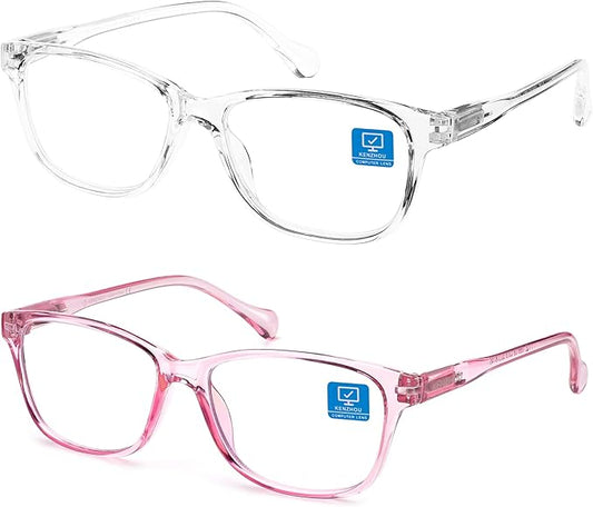 K KENZHOU Blue Light Glasses for Woman Men Bluelight Blocking Glasses for Computer Gaming Phones,Anti Eye Strain & UV Glare