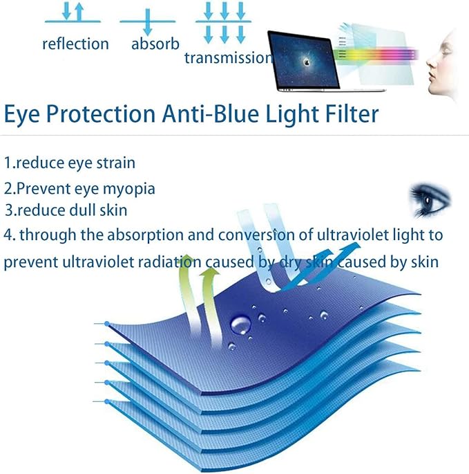 Macbook Air 11 inch Anti Blue Light Screen Protector,9H Hardness Tempered Glass Screen Protector for Macbook Air 11.6" with Filter out Blue Light Relieve the fatigue of eyes