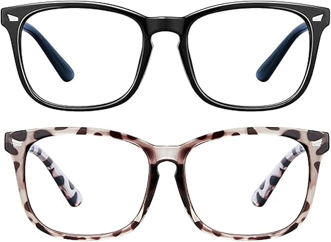 hunsquer Blue Light Glasses for Woman/Men Computer Blue Light Glasses