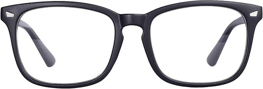 MAXJULI Blue Light Blocking Glasses,Computer Reading/Gaming/TV/Phones Glasses for Women Men(Matt Black)