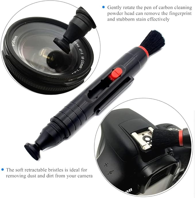 Camera Cleaning Kit for DSLR Mirrorless Cameras Sensor Cleaning and Lens Cleaning with Carry Bag for APSC-Camera - Image 5