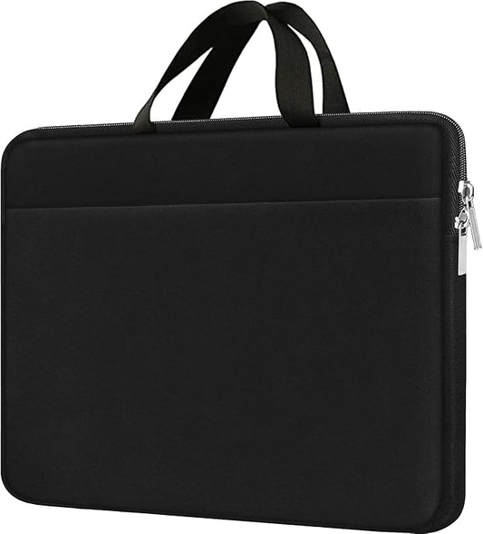 Laptop Case 17.3 Inch, Slim Water Resistant Laptop Sleeve Shockproof Protective Computer Cover Carrying Bag for 17" HP Asus Acer Dell Lenovo Notebook, (Black)