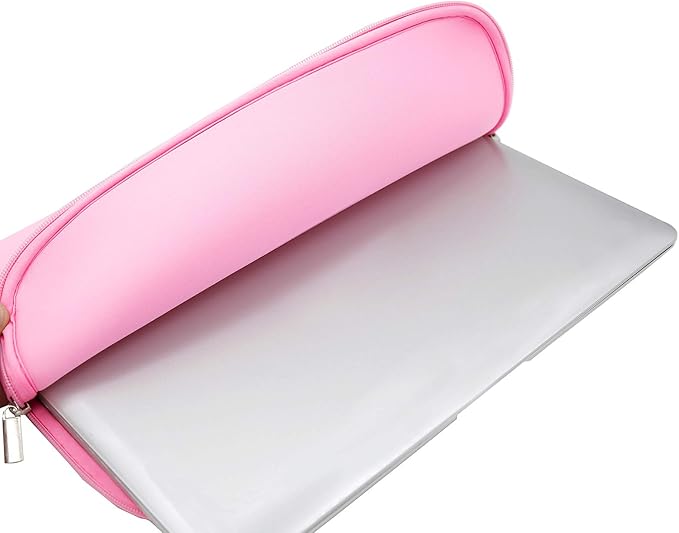 RAINYEAR 11-11.6 Inch Laptop Sleeve Protective Case Soft Carrying Cover Compatible with MacBook Neo A18 11.6" MacBook Air for 11" Notebook Tablet Chromebook (Pink)