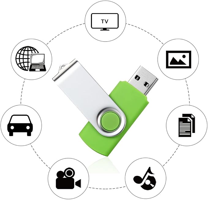 (NOT 512GB) Flash Drive 512MB USB 2.0 10 Pack Swivel Blank Memory Stick Pnstaw Bulk Thumb Drive Pen Drives Jump Drive for Data Storage, File Sharing(10 Pack,Multi-Color) (512MB) - Image 8