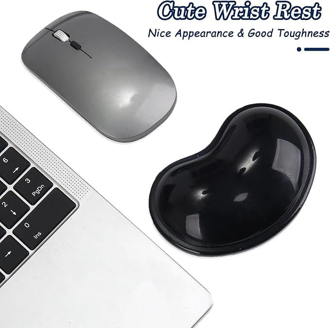 Gel Keyboard & Mouse Wrist Rest Set - Keyboard Wrist Rest Pad & Mouse Support for Office Gaming Pad Computer Laptop Ergonomic Comfortable Pain Relief- Pad Set (Mouse Support Set)
