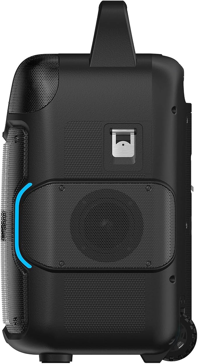 ION Sport 320-200 Watt Outdoor Bluetooth Party Speaker with Rechargeable Battery, FM Radio, Lights, USB Charging, App, Omni-Directional Sound
