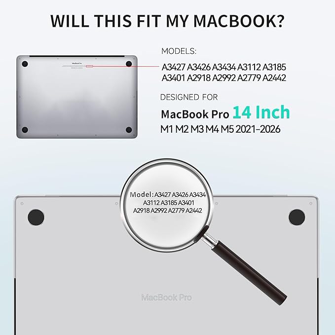 Magnetic Privacy Screen for MacBook Pro 14 Inch (2021-2026, M1, M2, M3, M4, M5),Removable Anti Glare Blue Light Filter for Mac 14.2In Laptop Privacy Filter Shield Protector
