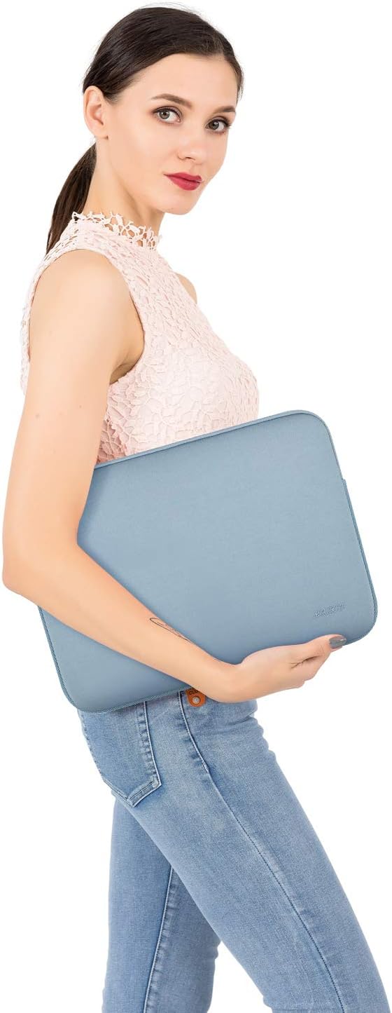 MOSISO Laptop Case 13 inch, 13 inch Laptop Sleeve Bag Compatible with MacBook Air M5 M4 M3 M2 M1 2026-2018 / Neo/Pro M2 M1 2026-2016, Neoprene Computer Sleeve Bag with Small Case, Airy Blue