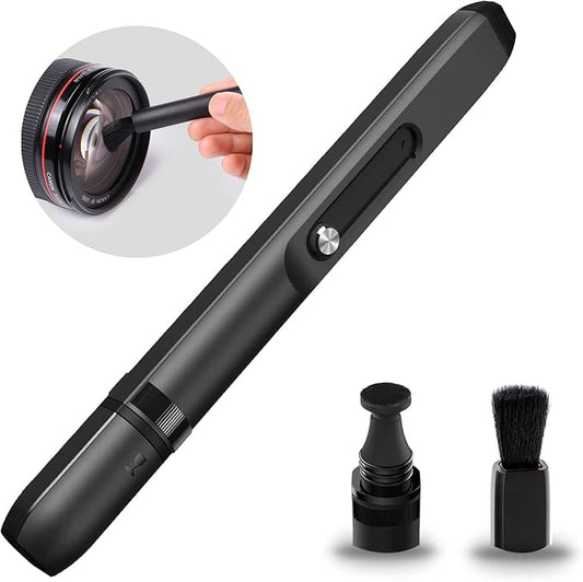 VSGO Professional Lens Cleaning Pen, Double-Ended Lens Brush with Soft Brush and Nano Optical Carbon for Camera, Optical Lenses, and Glasses(V-P01E) by VSGO
