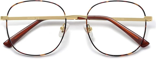 SOJOS Classic Square Blue Light Blocking Glasses for Women Men Stylish Computer Glasses SJ1137