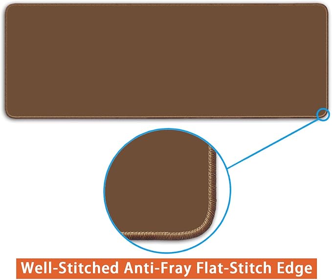 Large Mouse Pad, Non-Slip Desk Blotter, Office Desk Mat, Desk Pad Protector, Laptop Desk Pad, Desk Writing Pad for Office and Home, Coffee, 31x12 inch