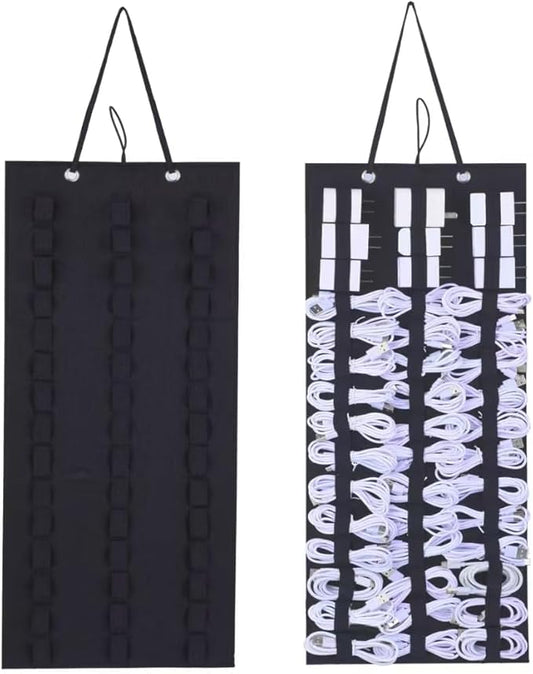 2026 USB Cable and Charger Organizer Kit for Home/Office/Travel Cords Organizer Essentials, Space-Saving Storage Box, Carry Hang and Fold Available