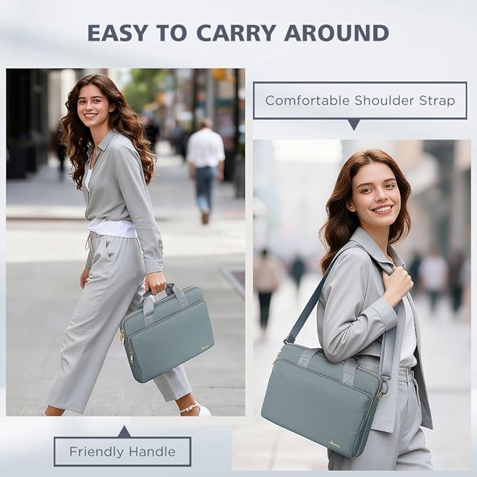 KIZUNA Laptop Sleeve Case 17 Inch Computer Shoulder Bag for 17.3" Lenovo ThinkBook Plus/IdeaPad 3i Gen7/LG gram 17/ASUS Vivobook/ZenBook Pro/MSI 17/Dell XPS/HP ENVY/Dell G7