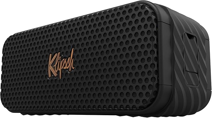 Klipsch Nashville Portable Bluetooth Speaker with a 2.25" full range drivers for 360 degree audio, IP67 dust and waterproof rating, 24 hours of playtime for a premium live concert experience