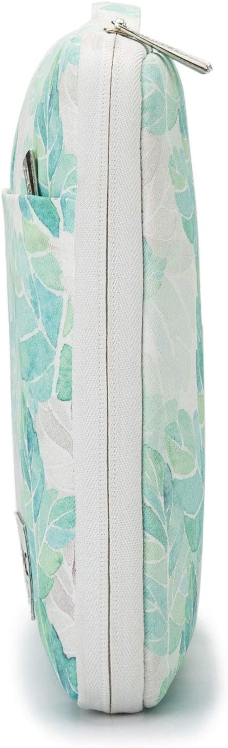 Kinmac 360° Heavy Duty Protective Laptop Computer Sleeve case Bag Cover with Handle for MacBook Pro 14 inch,14 inch-14.4 inch HP Lenovo Dell ASUS Acer Laptop (Green Leaf)