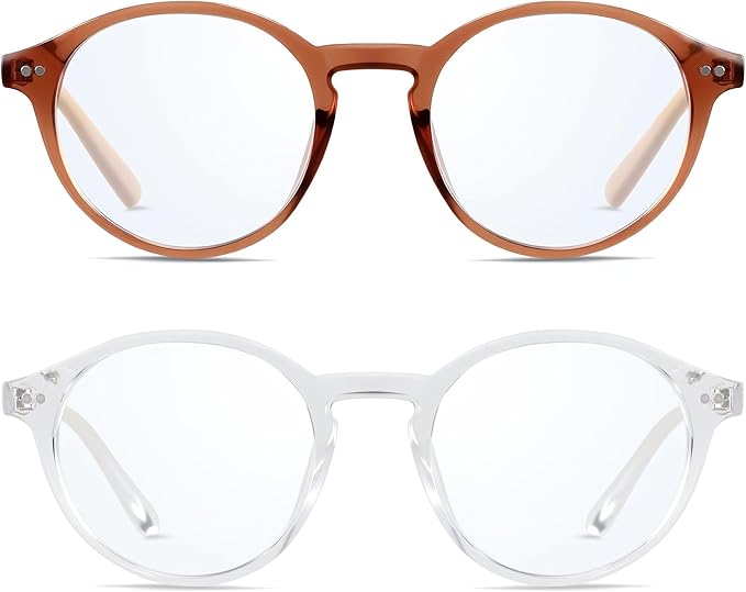 ANDWOOD Blue Light Blocking Glasses Women Men Computer Small Face Clear Bluelight Blocker Eyeglasses Frame