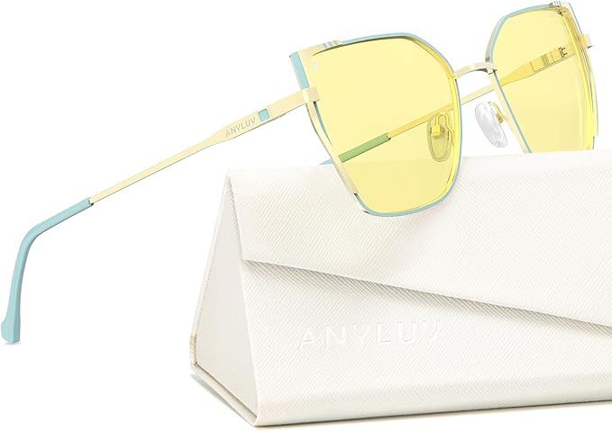 ANYLUV Blue Light Glasses for Woman Men, Womens Blue Light Blocking Glasses Computer Glasses Anti Eyestrain