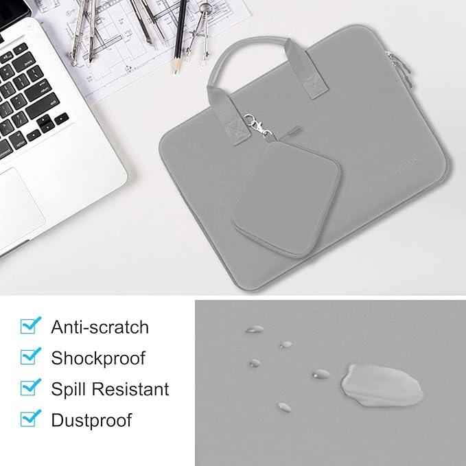 Hseok Laptop Sleeve 14 inch Case with Small Case, Compatible with MacBook Neo 14, MacBook Pro 14 M5/M4/M3/M2/M1, XPS 14 and Most 14 inch Notebooks, Neoprene Computer Handbag,G01Y01