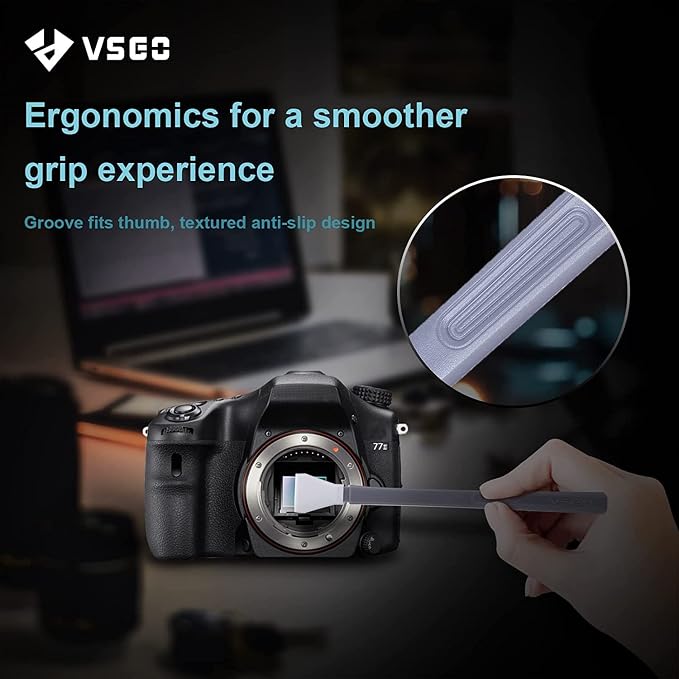 VSGO VS-S02-E APS-C Digital Camera Sensor Cleaning Kit Clean Swab × 10 with Sensor Cleaner Solution for Nikon Canon DSLR Cleaning - Image 7