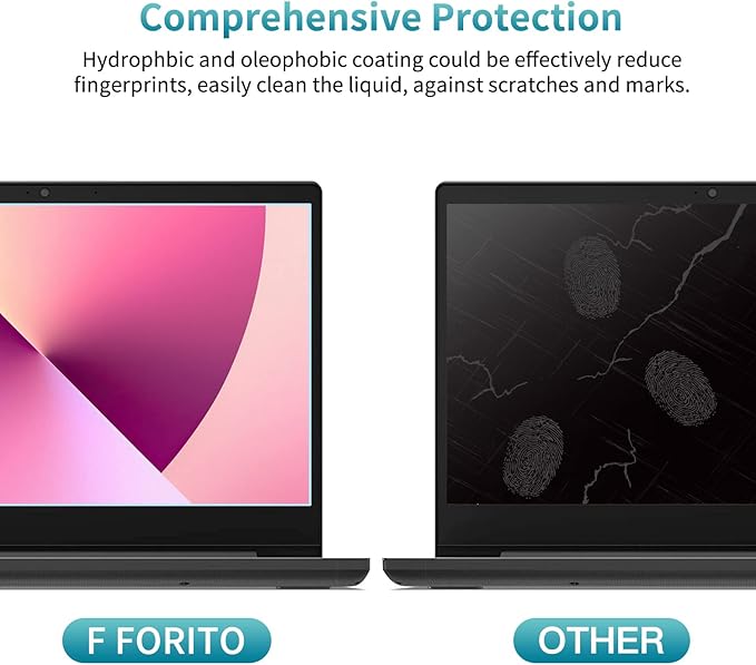 F FORITO 2-Pack 13.3 inch Anti Blue Light Screen Protector, Eye Protection Anti Glare & Blue Light Blocking Screen Filter Compatible with All 13.3" Laptops with 16:10 Aspect Ratio