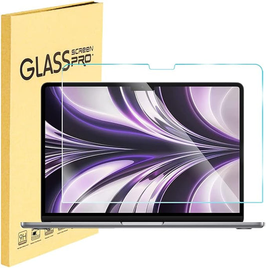MUBUY-GOL Tempered Glass Screen Protector for MacBook Air 13.6 Inch, Compatible with 2026-2022 Models (A3449/A3240/A3113/A2681) & M5/M4/M3/M2 Chip, 9H Hardness, Bubble Free, Anti Fingerprint