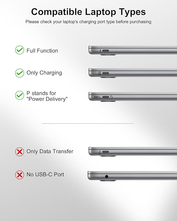 65W Power Bank, 25000mAh Laptop Portable Charger, 100W Total Fast Charging Battery Pack for MacBook Dell XPS iPad Tablet Steam Deck iPhone 17-12 Series Samsung Switch and More Silver